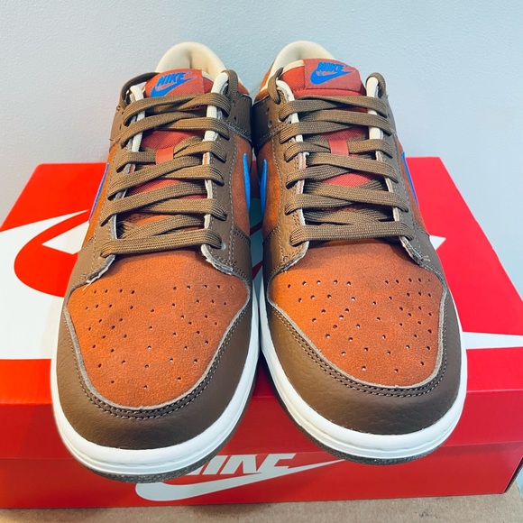 Nike Dunk Low Retro PRM (DR9704-200) Cacao Wow/Comet Blue Men’s Sz 10.5 - Picture 3 of 8